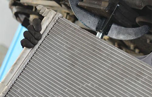 Air filter for a car being pulled out at a shop for auto repair in Safety Harbor. Service being performed for cooling system in Safety Harbor